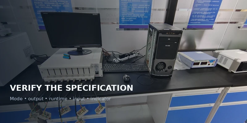 CONWICO electrical test bench for bicycle light specification verification